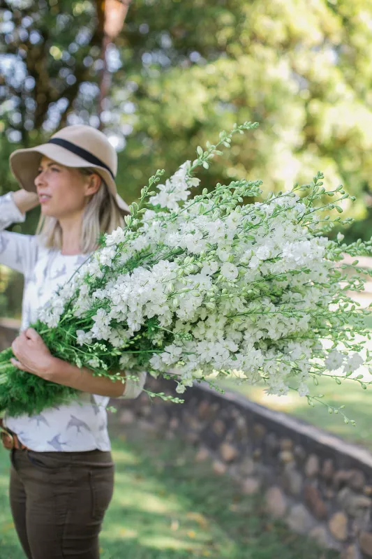 Larkspur White